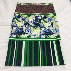 Clover Canyon Pencil Skirt Floral Striped